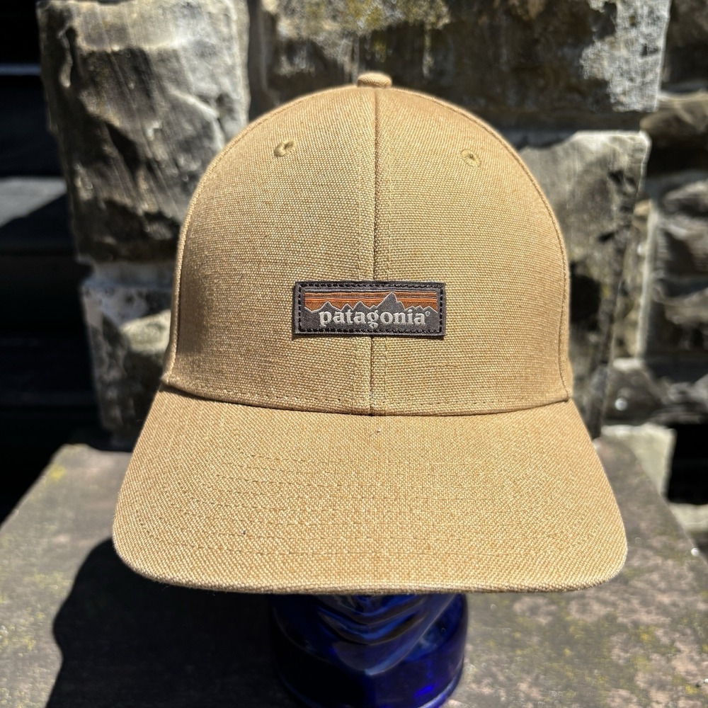 Patagonia Tin Shed Hemp Baseball Snapback Hat Cap Brown Work Hiking Outdoor